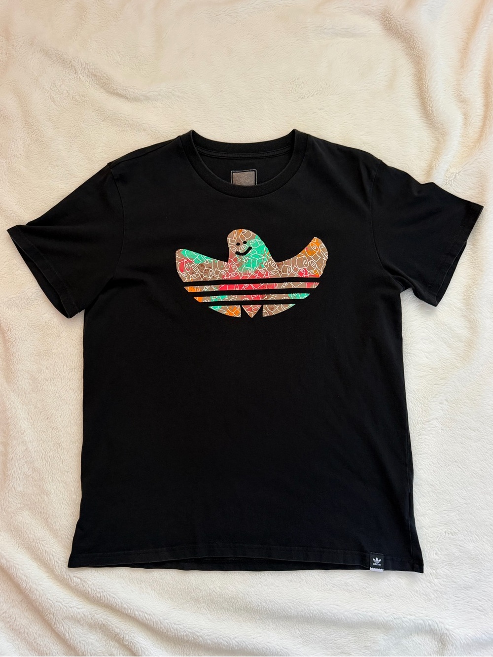 adidas Skateboarding x Mark Gonzales Shmoo Ghost Trefoil Tee Size Large